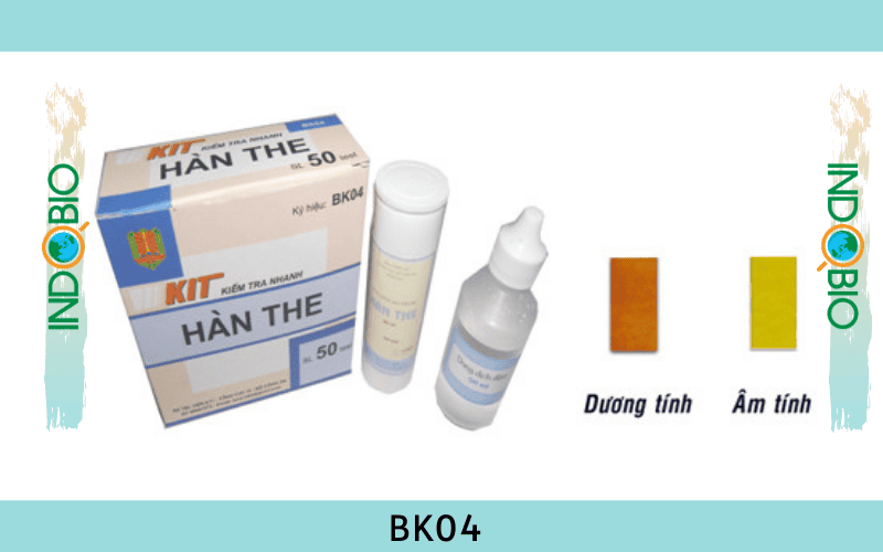 bộ test kiểm tra hàn the trong thực phẩm BK04